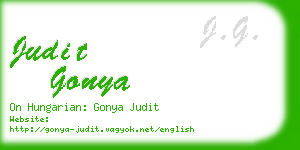 judit gonya business card